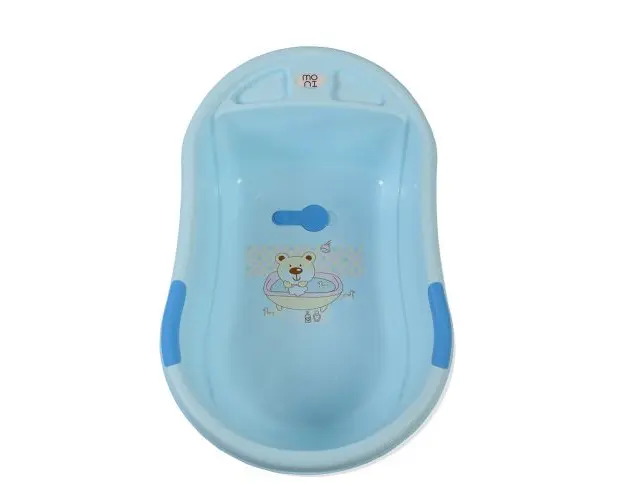 Cadita de baie cu suport Moni Lilly blue