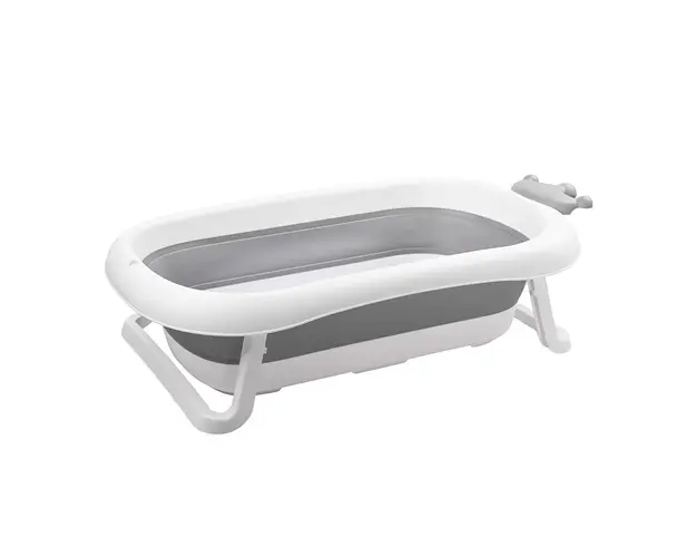 Cadita de baie pliabila cu scurgere Lorelli Royal 83 cm Grey