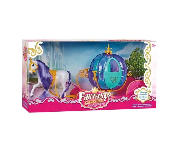 Caleasca de papusi cu cal Fantasy Carriage