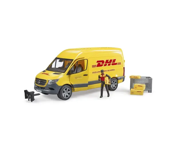 Camion Bruder Mercedes Benz Sprinter DHL cu sofer si colete
