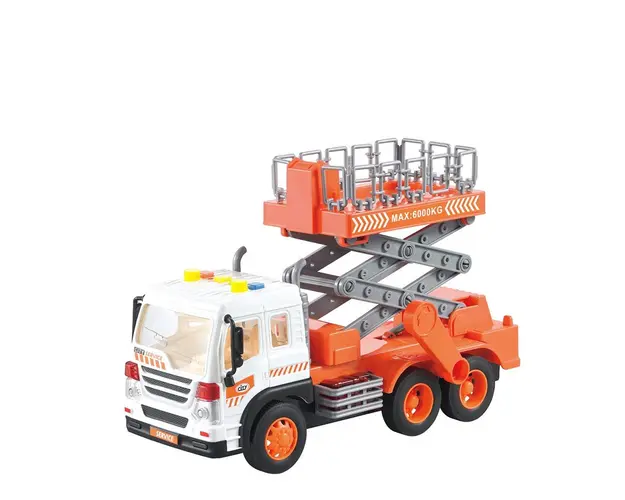 Camion cu platforma cu sunete City Service