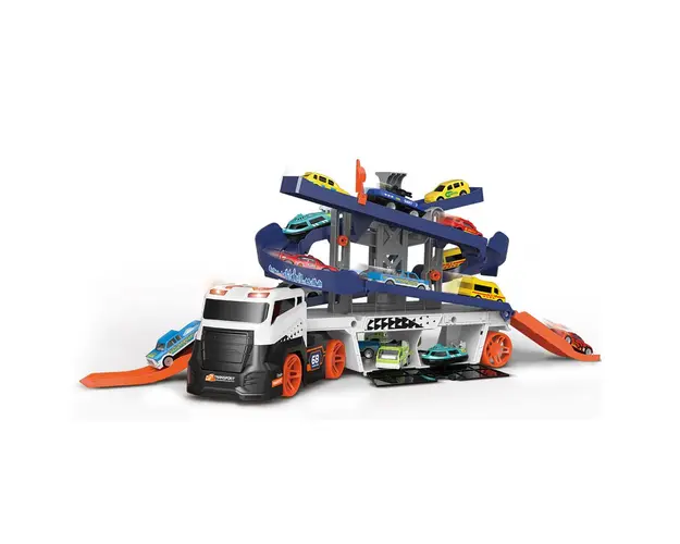 Camion transportator cu 2 masinute Super Transporter