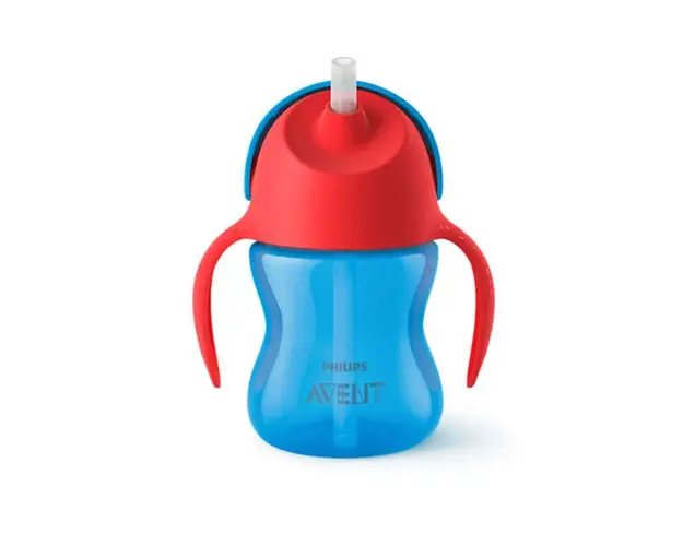 Canita cu pai Avent 200 ml blue