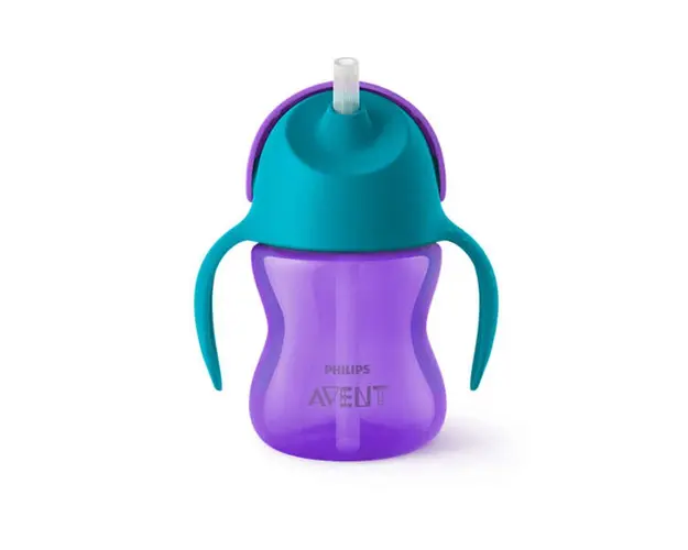 Canita cu pai Avent 200 ml purple