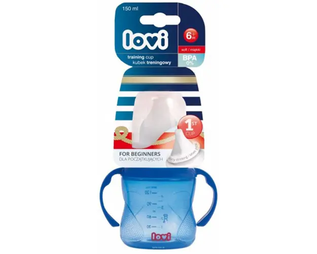 Canita sport cu manere Lovi Marine blue 150 ml