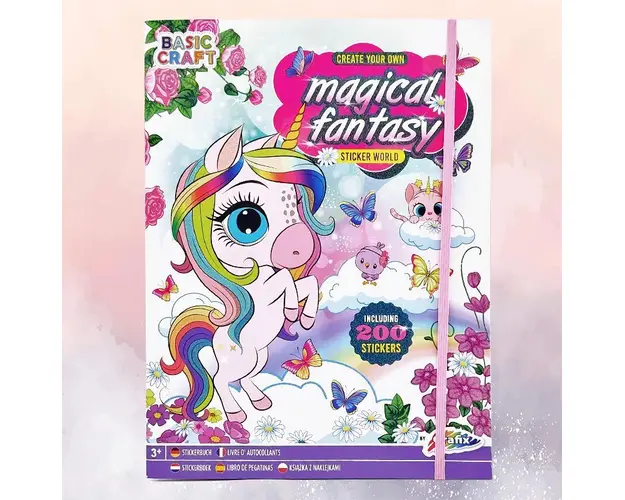 Carte cu 200 de autocolante Grafix Magical Fantasy