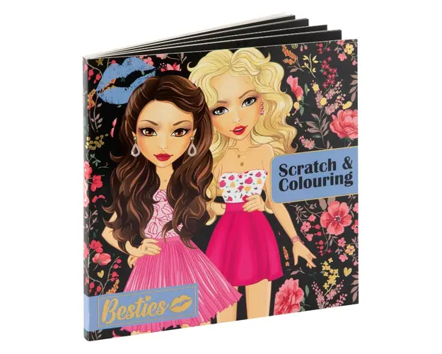 Carte de razuit si colorat Grafix Besties 20x20 cm