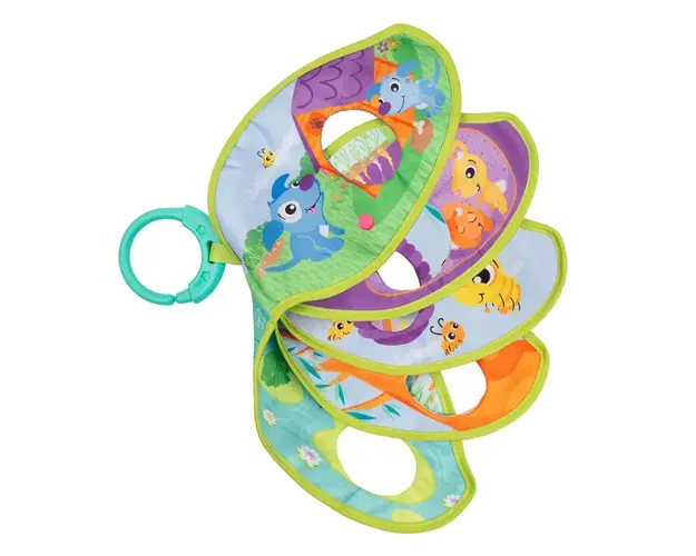 Carticica textila cu marionete pentru degete PlayGro Animale