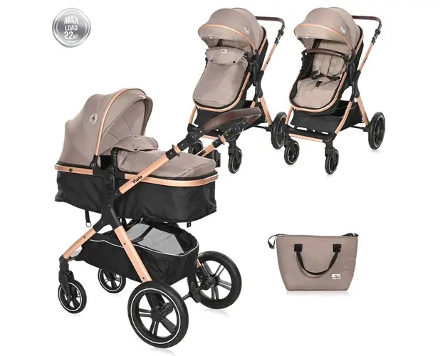 Carucior combinat Lorelli Viola 2024 Beige