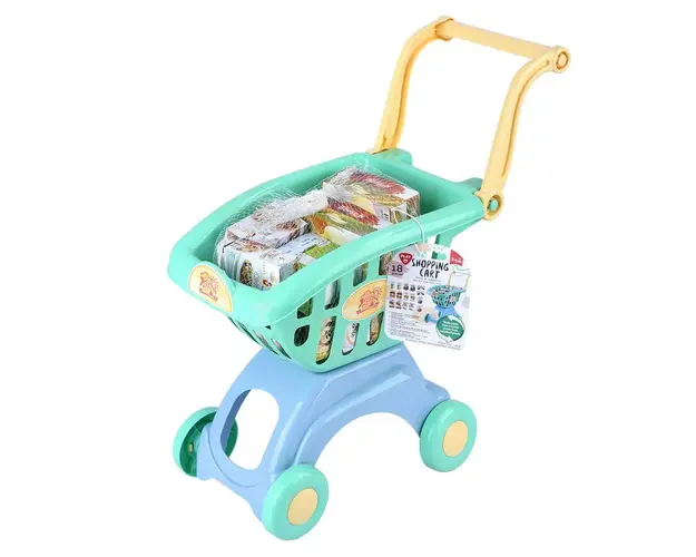 Carucior de cumparaturi PlayGo cu 18 piese