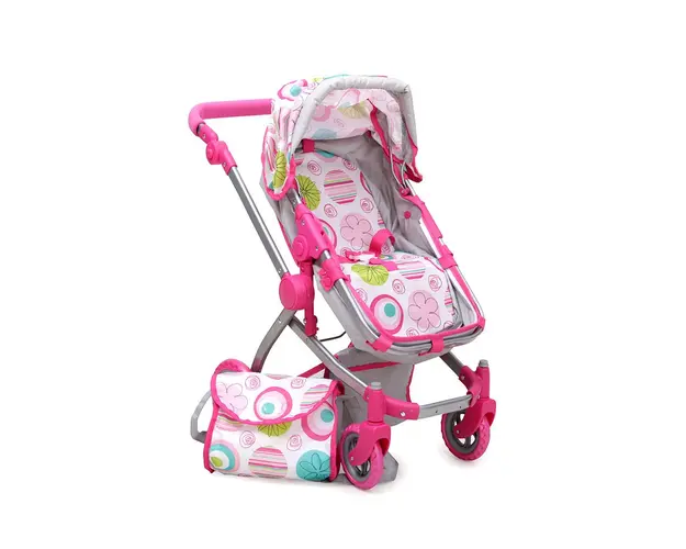 Carucior de papusi Moni Nano pink rose