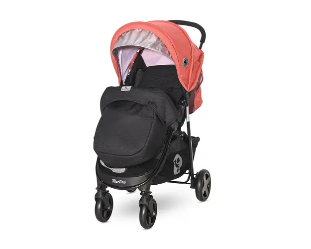 Carucior de vara cu acoperitoare Lorelli Martina 2021 Black Ginger Orange