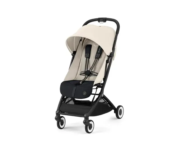 Carucior sport Cybex Gold Orfeo Canvas White cu cadru negru