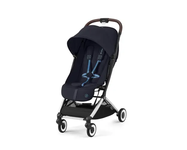 Carucior sport Cybex Gold Orfeo Dark Blue cu cadru argintiu