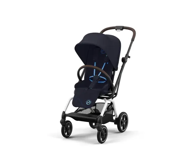 Carucior sport rotativ Cybex Gold Eezy S Twist+ 2 Dark Blue cu cadru argintiu