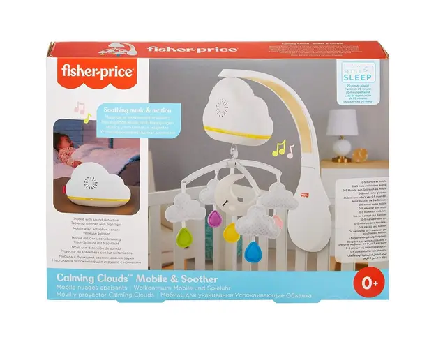 Carusel pentru patut Fisher Price norisor Calming Clouds