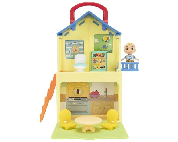 Casuta transformabila cu figurine Cocomelon Pop N Play