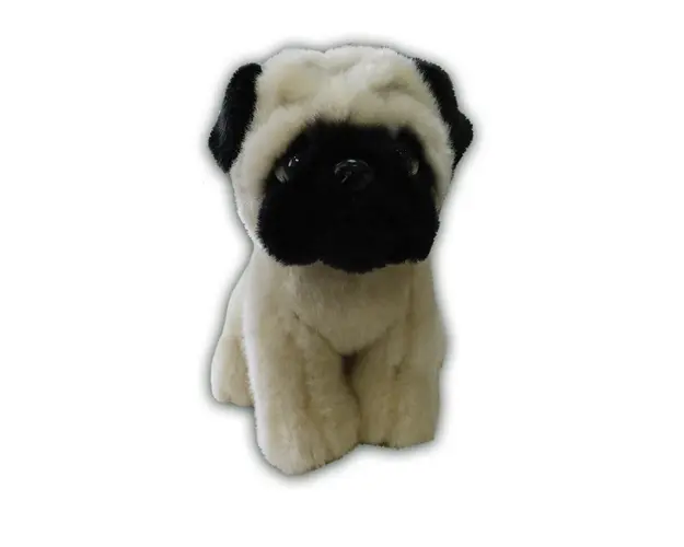 Catelus Pug de plus Silky 18 cm