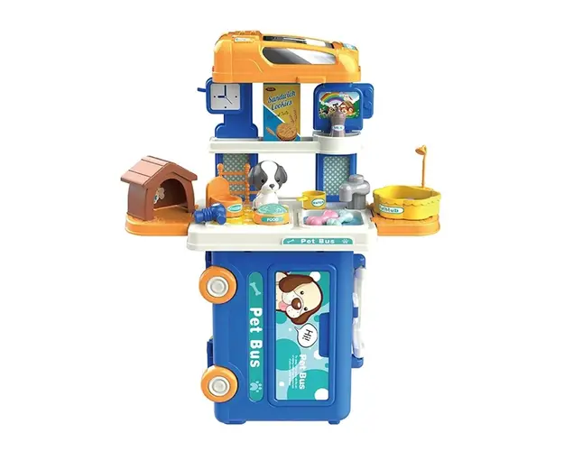 Clinica veterinara Bowa in valiza tip autobuz 27 piese