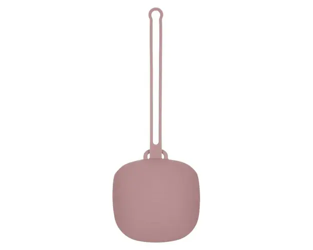 Cutie suzeta din silcon cu snur Canpol Roz