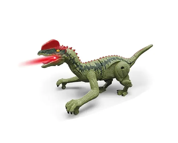 Dinozaur interactiv cu telecomanda, abur si sunete Ocie Dilophosaurus