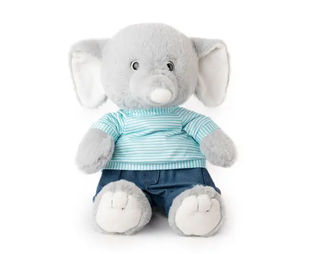 Elefant de plus Amek cu tricou si pantaloni 27 cm