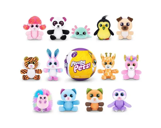 Figurina 5 Surprise Plushy Pets Seria 2