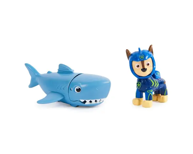 Figurina cu prieten rechin Paw Patrol Aqua Pups Chase