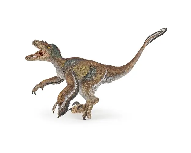 Figurina Papo Dinozaur Velociraptor cu pene