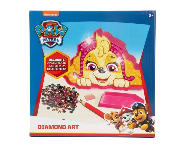 Figurina Paw Patrol Skye pentru decorat cu pietricele