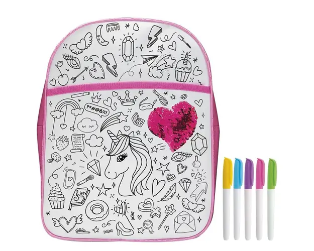 Rucsac de colorat cu markere Grafix 230011