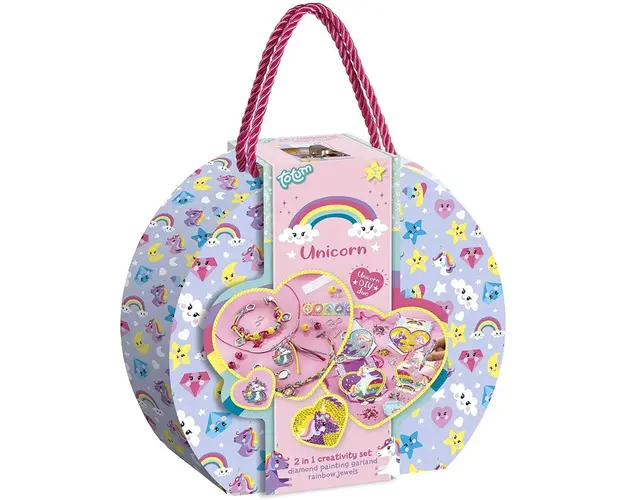 Gentuta creativa Totum 2 in 1 cu unicorn