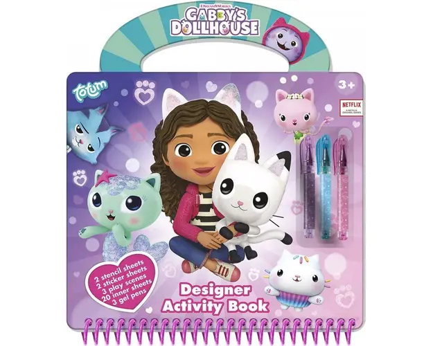 Gentuta cu activitati creative Totum Gaby's Dollhouse T42035