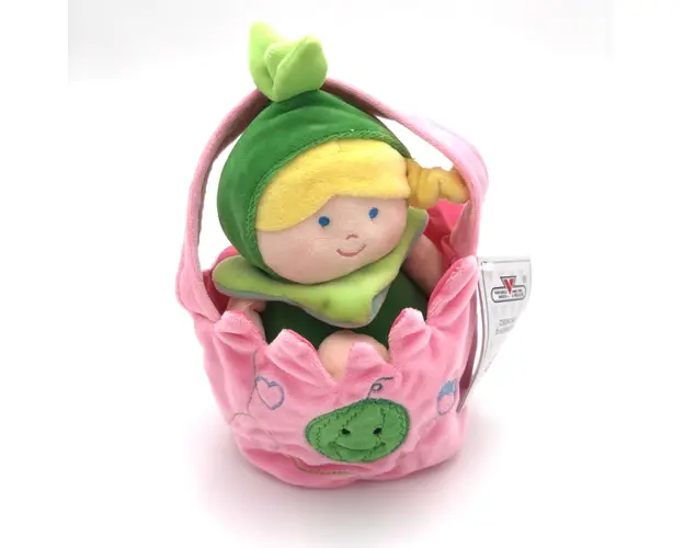 Gentuta roz cu papusa din plus 23 cm