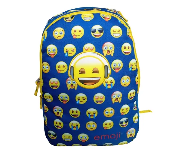 Ghiozdan casual Emoji bleu