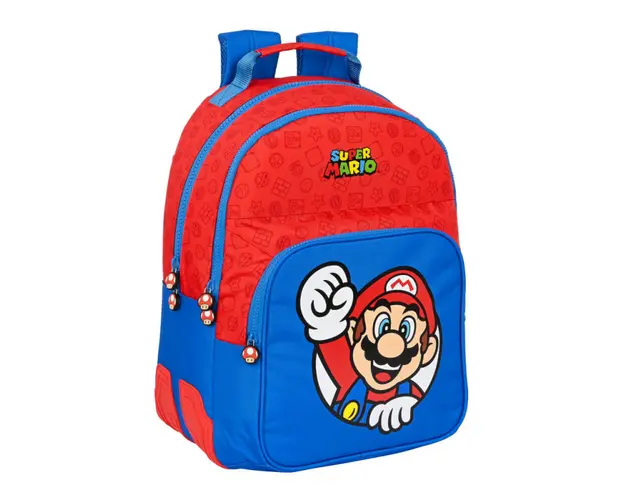 Ghiozdan cu 3 compartimente Nintendo Super Mario Bros 42 cm