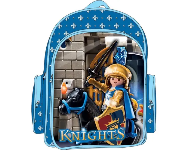 Ghiozdan gradinita Playmobil cavaleri