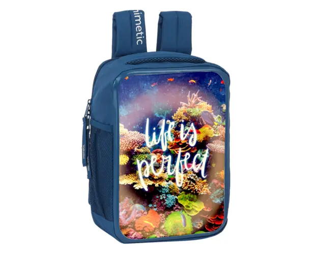 Ghiozdan mic cu fete interschimbabile Mimetic 32 cm