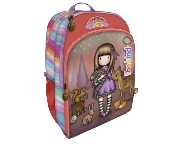 Ghiozdan scoala Gorjuss Be Kind To All Creatures 43.5 cm