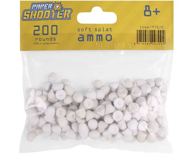 Gloante de hartie pentru blasterul Gonher Paper Shooter 200 buc