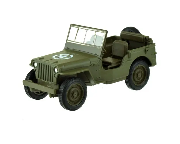 Jeep metalic Welly Army Squad