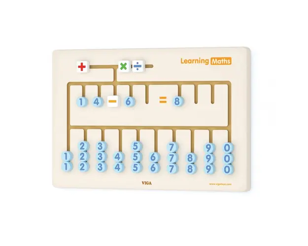 Joc labirint pentru perete New Classic Toys Matematica