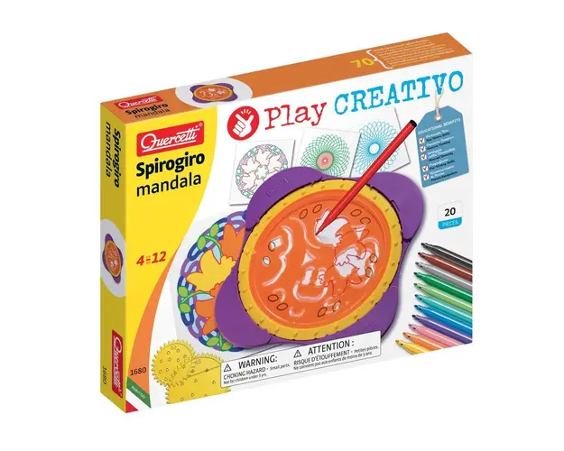 Joc Quercetti cu spinograf Spirogio Mandala 20 piese