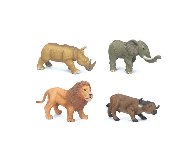 Jucarie animal salbatic cu sunete Leu, Bizon, Rinocer