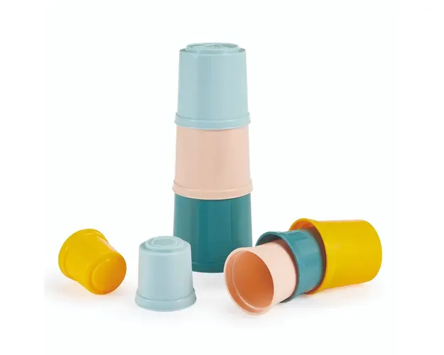 Jucarie bebelusi turn cu 8 canute de stivuit Ecoiffier