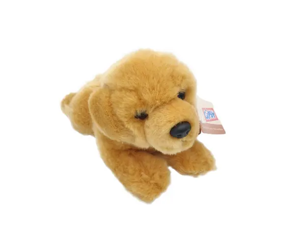 Jucarie de plus catel culcat bej 22 cm