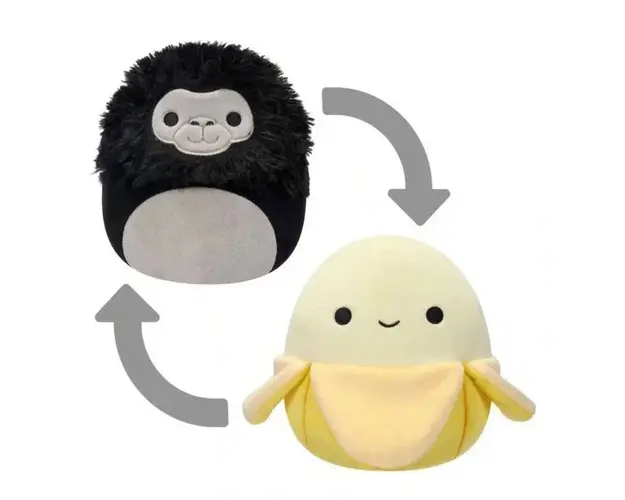 Jucarie de plus reversibila Squishmallows Squad Diverse Modele 12 cm