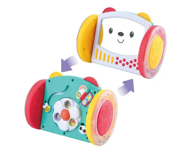 Jucarie interactiva cu roti pentru bebelusi Play Go Spin and Explore