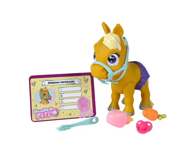 Jucarie interactiva Ponei Pamper Petz cu accesorii Simba 24 cm