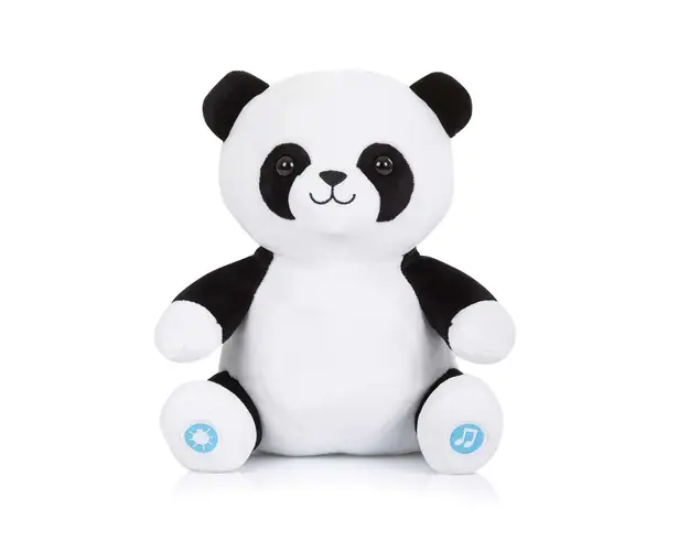 Jucarie muzicala de plus cu lampa de noapte Chipolino Panda